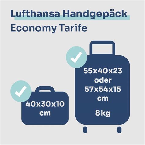 lufthansa handgepäck ab 8 kg.